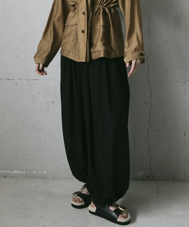 GARAGE OF GOOD CLOTHING「バルーンギャザーロングパンツ」|その他|Black