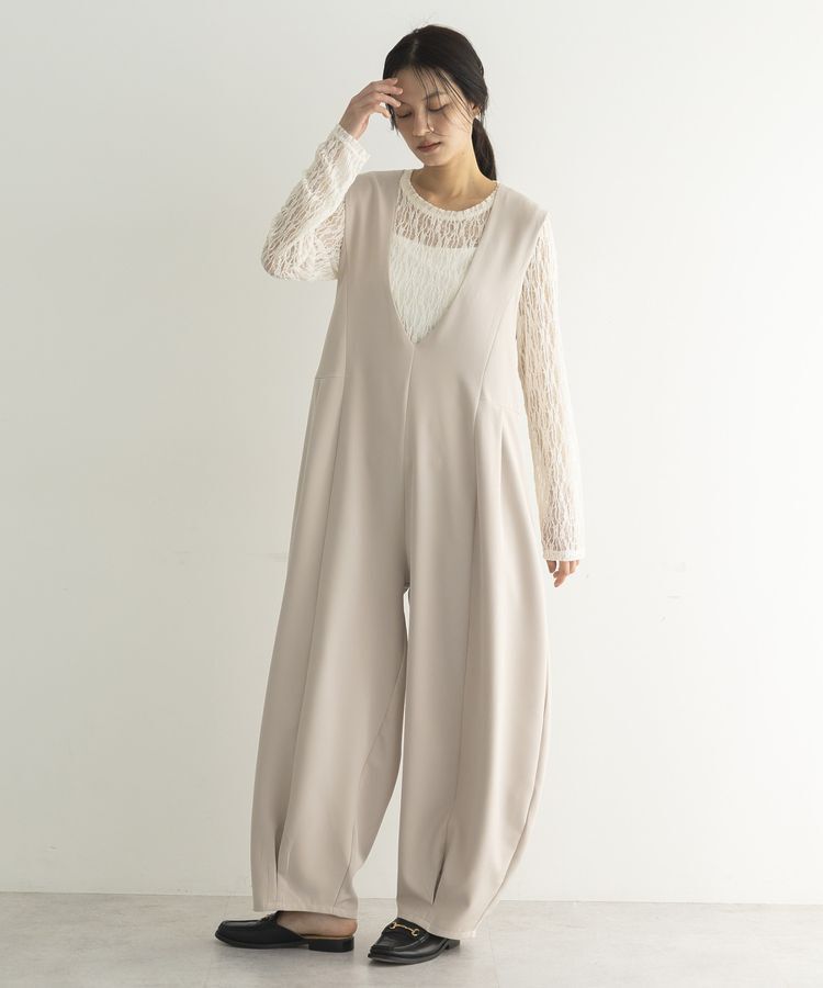 GARAGE OF GOOD CLOTHING「Vネックバレルオールインワン」|オールインワン|