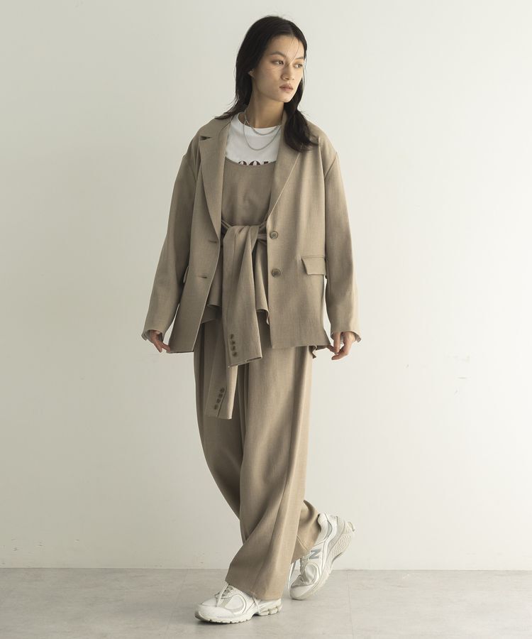 GARAGE OF GOOD CLOTHING「【日本製】無地オーバーサイズシングル前ジャケット」|テーラードジャケット|