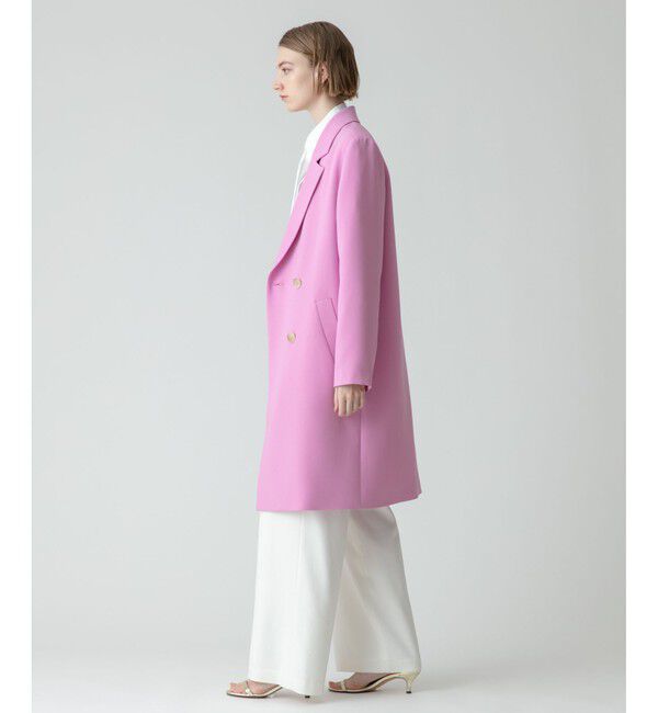 allureville「ダブルクロスチェスターコート」|ダッフルコート|