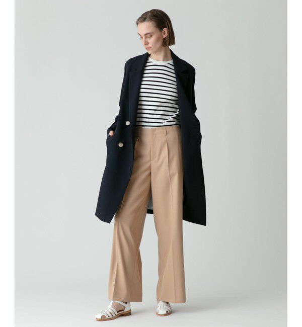 allureville「ダブルクロスチェスターコート」|ダッフルコート|