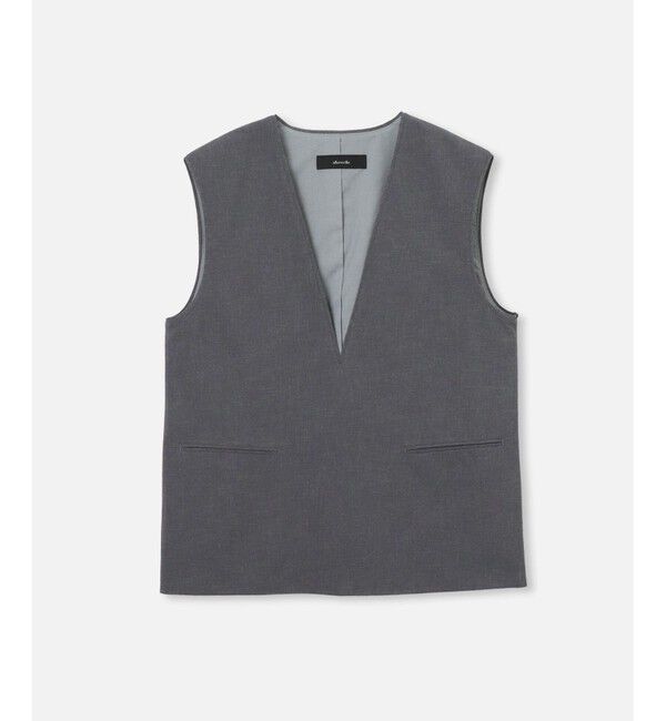 allureville「【セットアップ対応可能】トロピカルVネックジレ」|ベスト・ジレ|