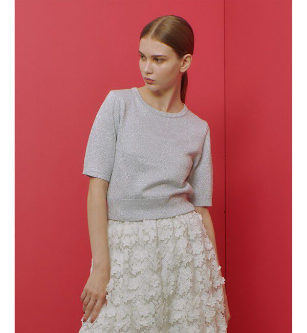 LOULOU WILLOUGHBY「【LOULOU WILLOUGHBY】ラメメランジェプルオーバー」|ニット・セーター|