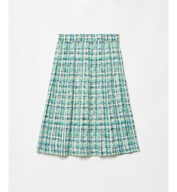 LOULOU WILLOUGHBY「【LOULOU WILLOUGHBY】チェックプリントプリーツミディスカート」|スカート|
