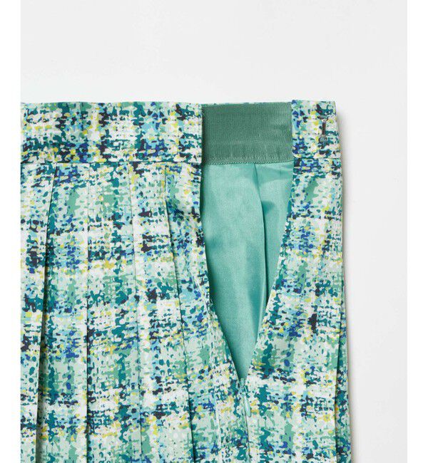 LOULOU WILLOUGHBY「【LOULOU WILLOUGHBY】チェックプリントプリーツミディスカート」|スカート|