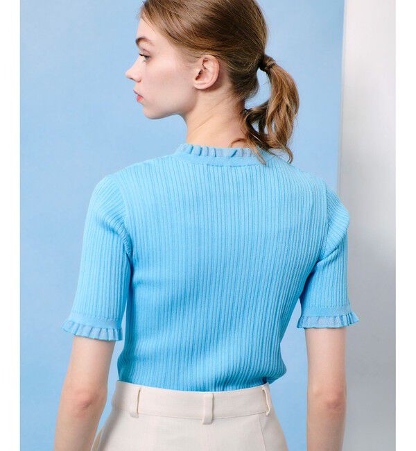 LOULOU WILLOUGHBY「【LOULOU WILLOUGHBY】ハーフチューブラーリブニット」|ニット・セーター|