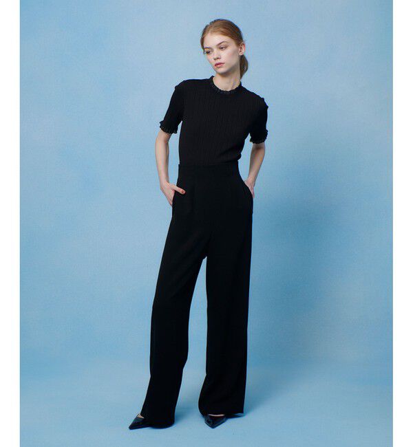 LOULOU WILLOUGHBY「【LOULOU WILLOUGHBY】ハーフチューブラーリブニット」|ニット・セーター|