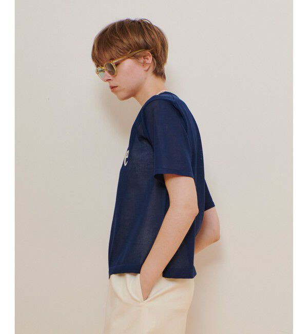 allureville「エンブロイダリーロゴニットＴ」|ニット・セーター|