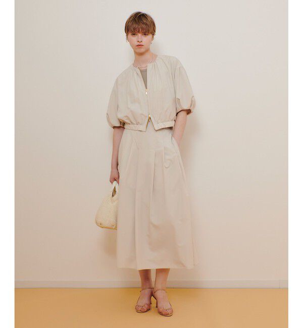 allureville「マットタフタアンイーブンタックスカート」|スカート|