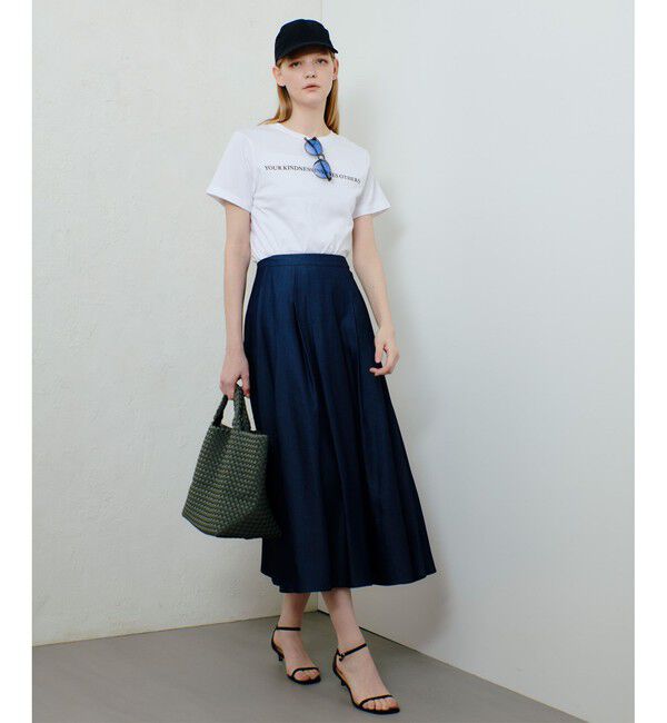 allureville「マットタフタアンイーブンタックスカート」|スカート|