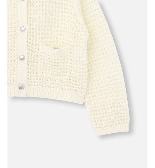 allureville「フィッシュネットニットジャケット」|カーディガン|