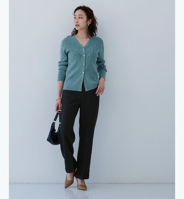 ur's「裾ダブルセンタープレスパンツ」|スラックス|