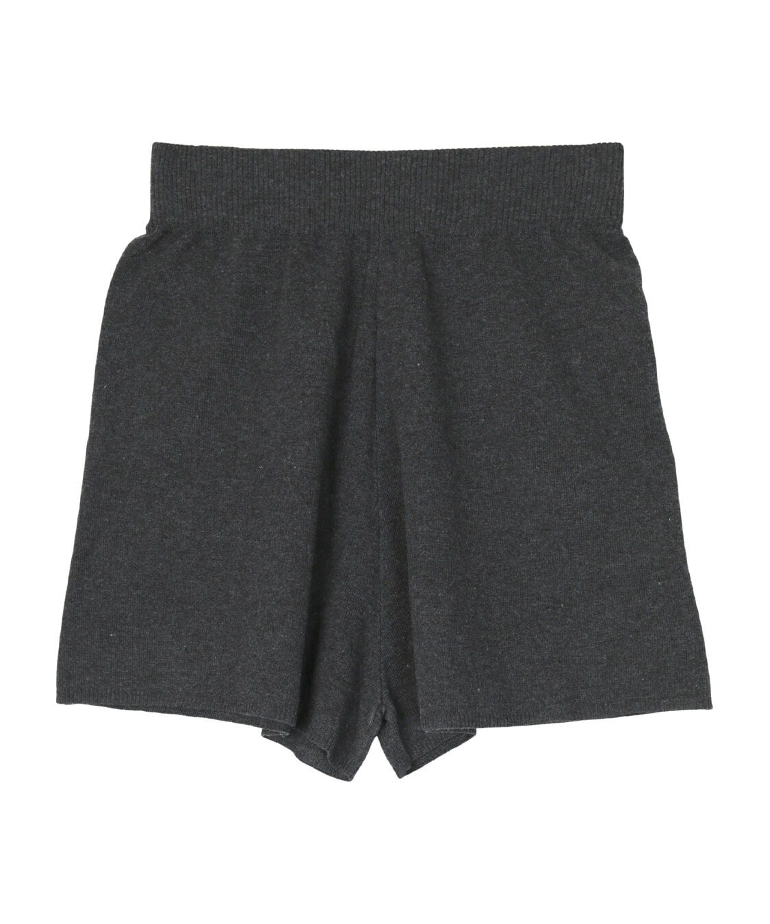 SEA DRESS「シンプルニットショートパンツ」|ショーツ|チャコール