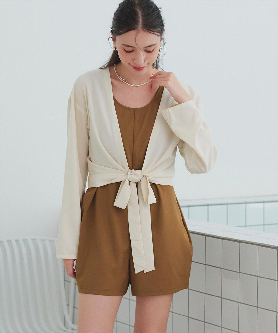 SEA DRESS「ウエストマークラッシュガード」|ビキニトップス|