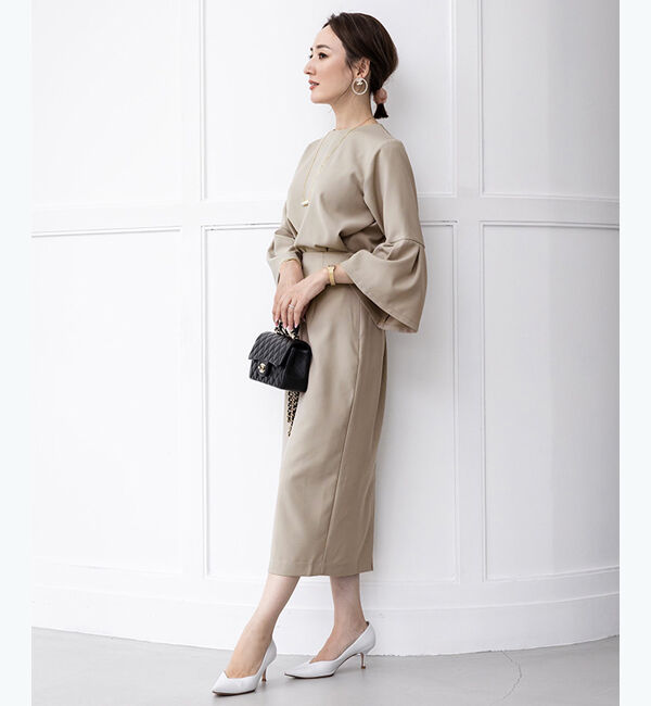 ur's「【星玲奈さんコラボアイテム】タックフレアスリーブトップス」|シャツ・ブラウス|