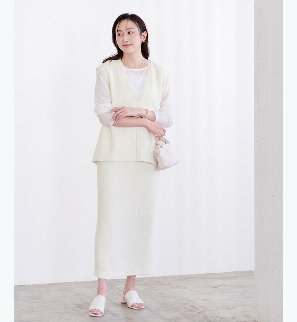 ur's「サマーツイードシガレットスカート」|スカート|