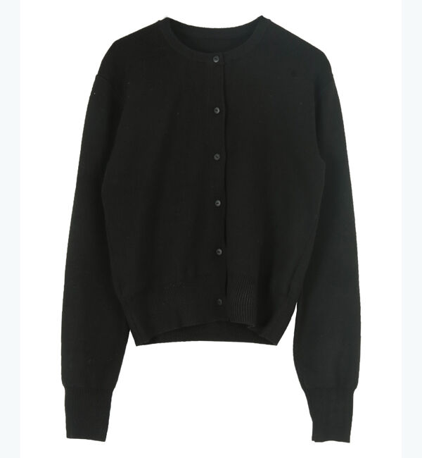 ur's「クルーネックベーシックニットカーディガン」|カーディガン|ブラック