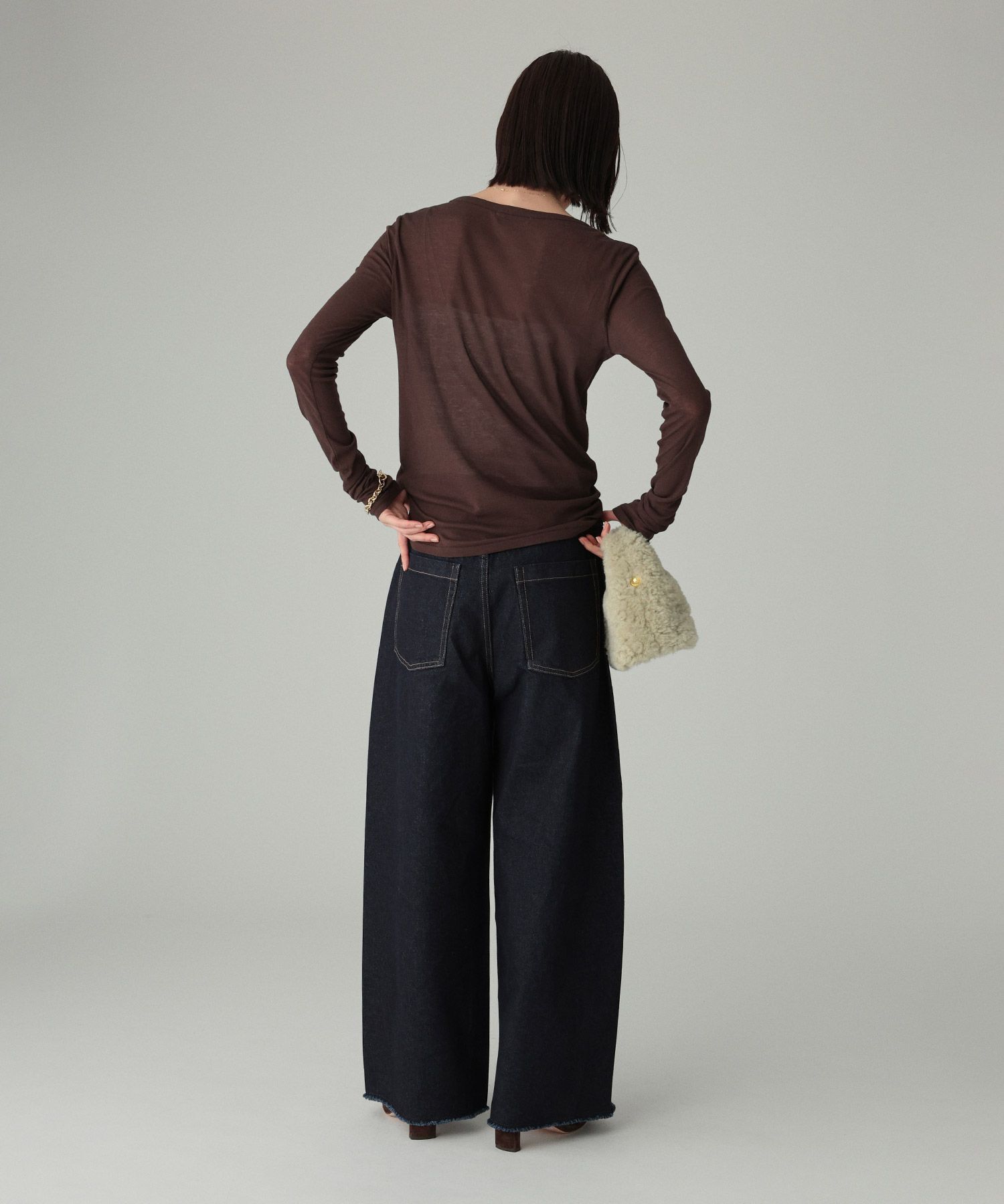 BABYLONE「ﾊﾞﾚﾙﾚｯｸﾞﾃﾞﾆﾑPT」|デニム|