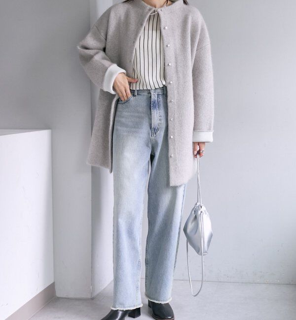  「《リバイバル》【低身長/高身長対応】タテストレッチ足長デニムパンツ」|その他|