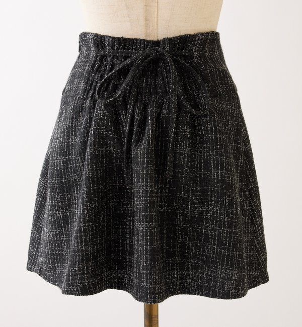  「【premiumorder】ツイードプリーツミニスカート／サイズ展開あり」|スカート|