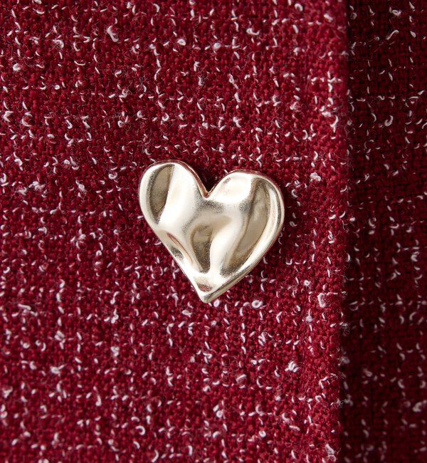  「【Heart collection】ハートボタン切替ミニワンピース」|ワンピース|