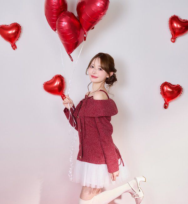  「【Heart collection】ハートボタン切替ミニワンピース」|ワンピース|