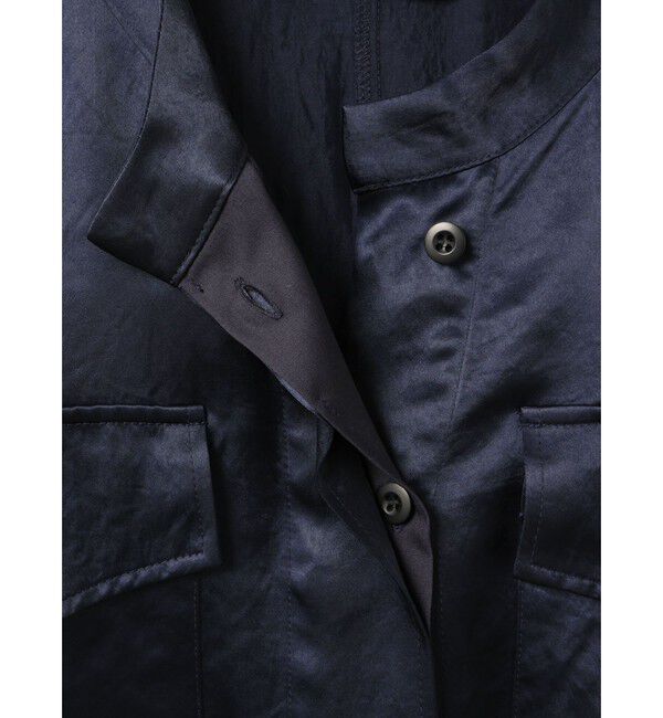 mizuiro ind「mizuiro ind サテンワークシャツ」|シャツ・ブラウス|