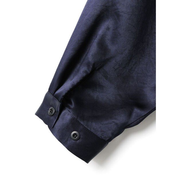 mizuiro ind「mizuiro ind サテンワークシャツ」|シャツ・ブラウス|