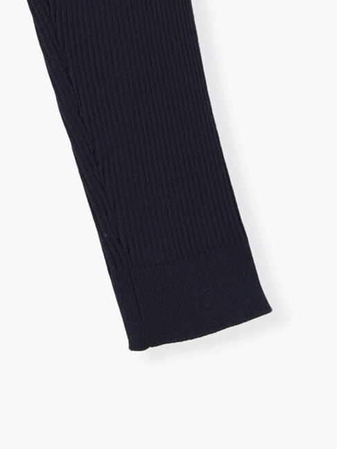 Te chichi「レースアシンメトリーネックリブニット」|ニット・セーター|