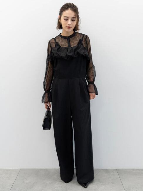 Te chichi「【セレモニーアイテム】バルーンフリルオールインワン（セットアップ可）」|オールインワン|ブラック