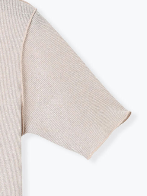 Te chichi TERRASSE「ラメテレコハーフスリーブトップス」|Tシャツ・カットソー|