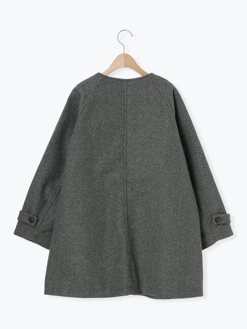 Samansa Mos2「ウーリーライクミドル丈クルーネックコート」|その他|