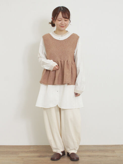 Samansa Mos2「柄アソートクレリックチュニック」|シャツ・ブラウス|