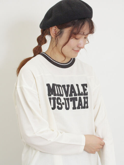 Samansa Mos2「ワッペンロゴスウェット」|Tシャツ・カットソー|