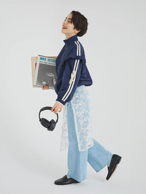 Samansa Mos2「【M/Lサイズ】レーススカートセットデニムパンツ」|その他|