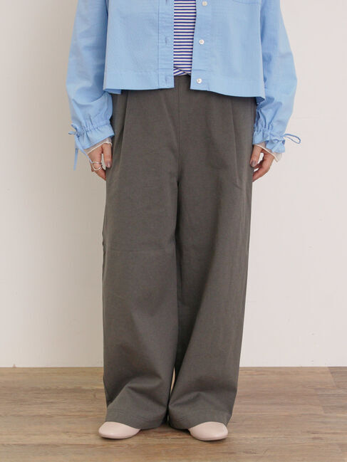 Samansa Mos2「【M/Lサイズ】柄アソートストレートパンツ」|その他|チャコールグレー