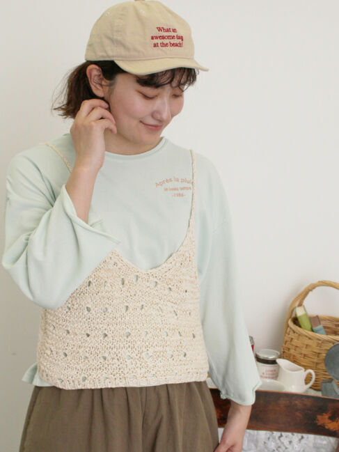 Samansa Mos2「テープヤーンビスチェ」|ダウンベスト・ベスト|キナリ