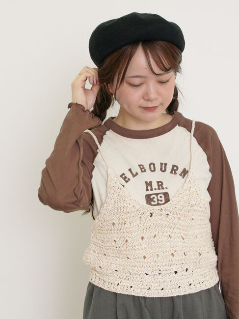 Samansa Mos2「テープヤーンビスチェ」|ダウンベスト・ベスト|