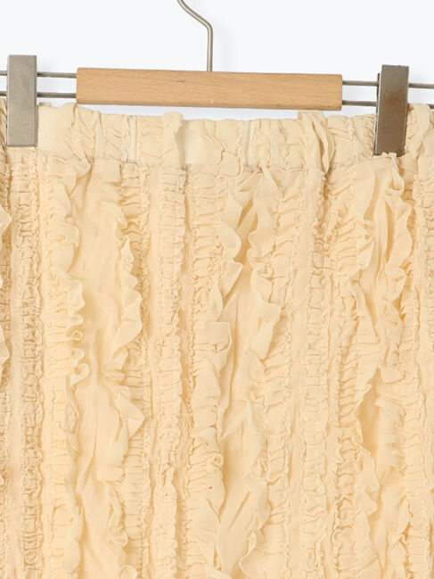 Samansa Mos2「シアーフリルナロースカート」|スカート|