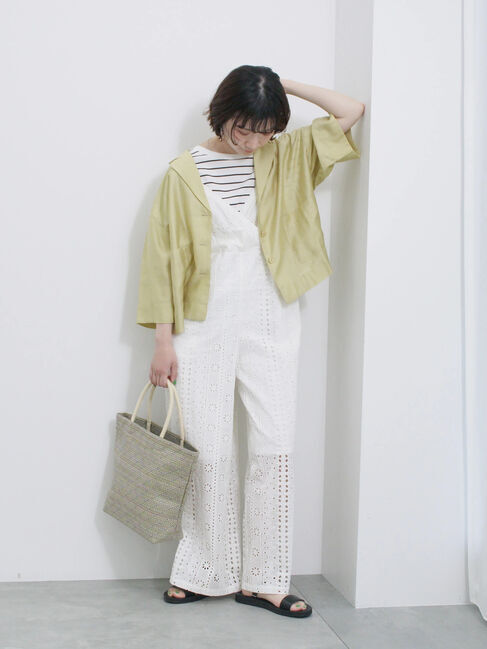 Samansa Mos2 blue「シアー開襟シャツ」|シャツ・ブラウス|