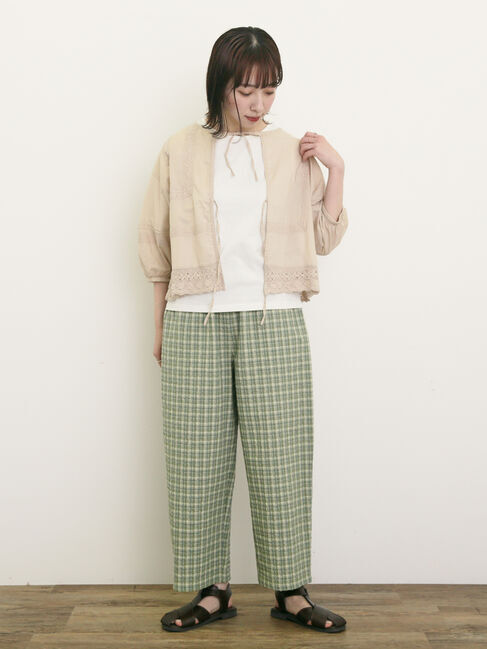 Samansa Mos2「パッチワークレースブラウス」|シャツ・ブラウス|