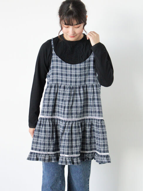 Samansa Mos2「はしごレースティアードキャミチュニック」|シャツ・ブラウス|