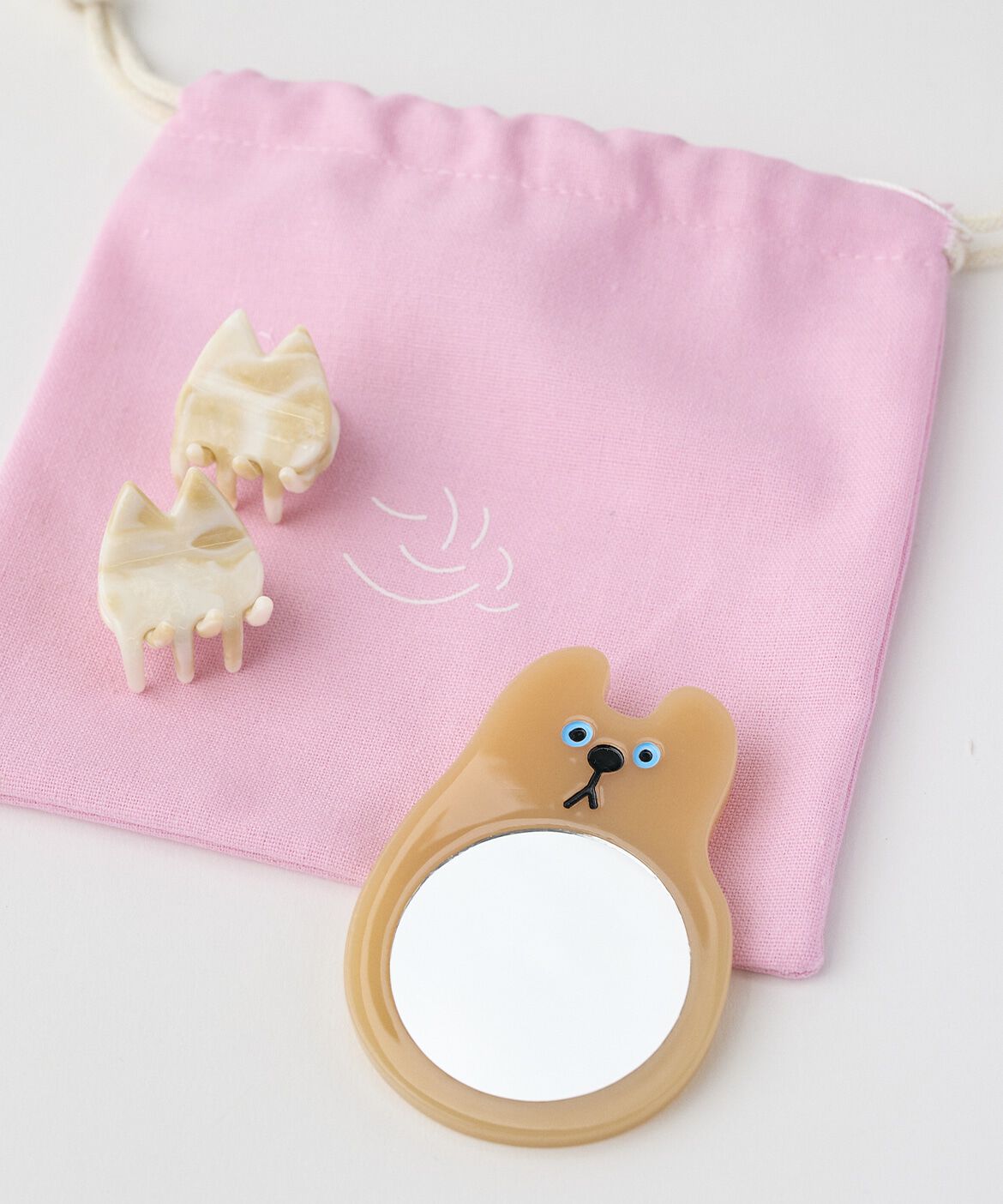 INED「《SUPERIOR CLOSET》ANIMAL ミラー/ヘアクリップ《TRESSE》」|その他|ベージュ2