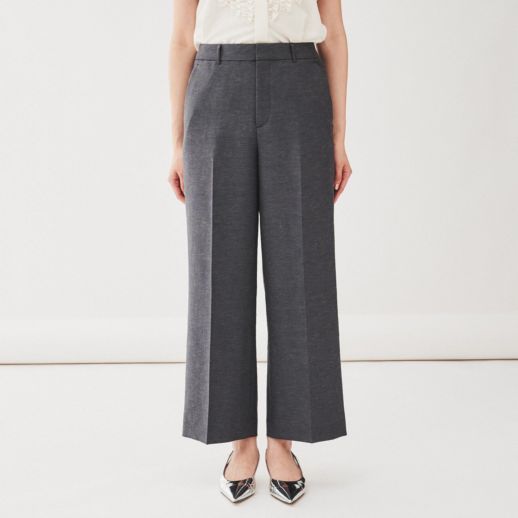 UNTITLED「【薄地／ストレッチ】ベーシックシルエット　ドライタッチワイドパンツ」|その他|