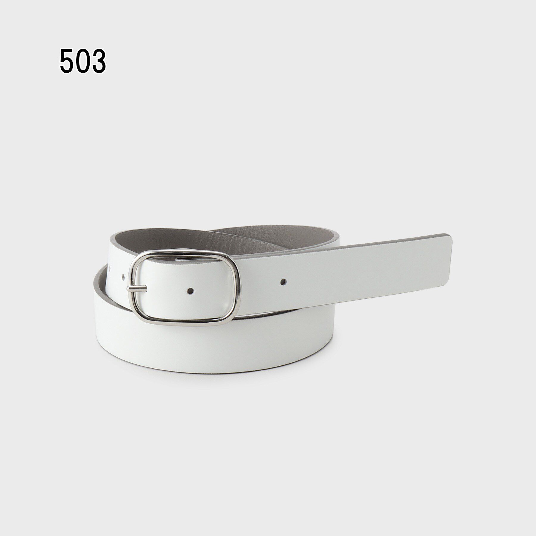 UNTITLED「【本革／リバーシブル】オーバルベルト30mm」|ベルト|