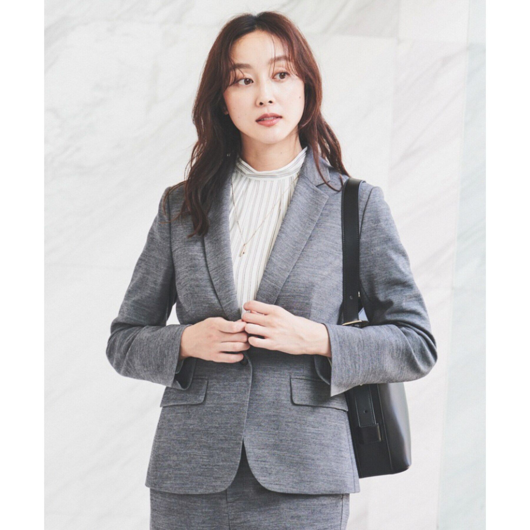 UNTITLED「【通勤スーツ】ウール混ジャージ テーラードジャケット」|テーラードジャケット|