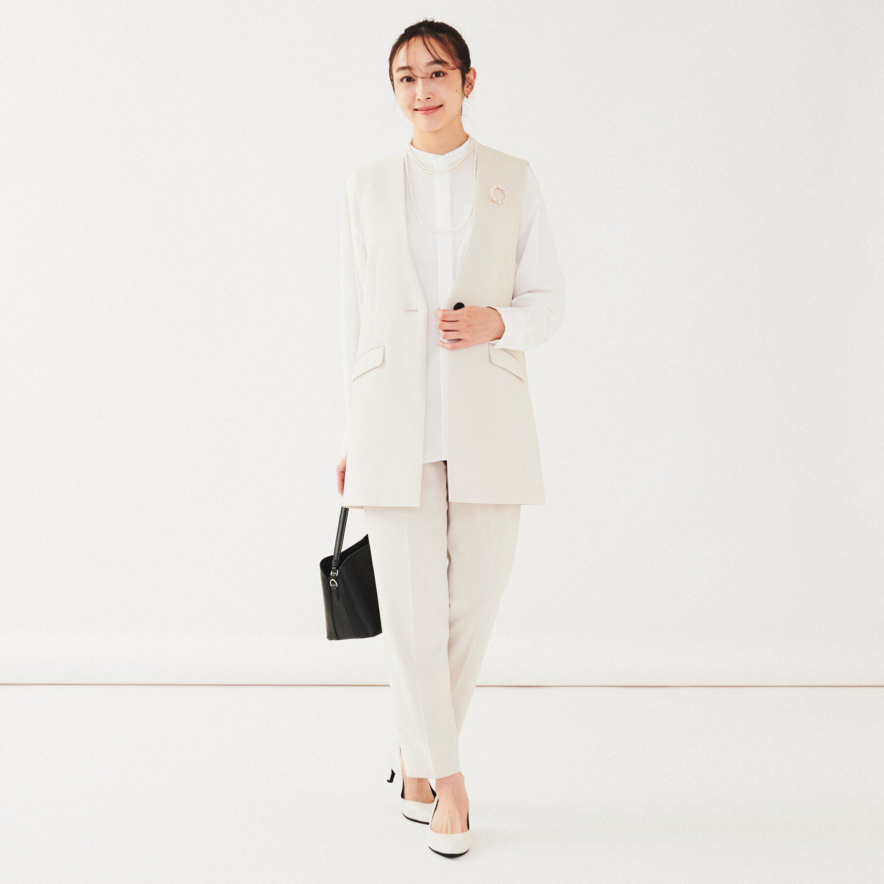 UNTITLED「【セットアップ可能】カラーレスジレ」|ベスト・ジレ|