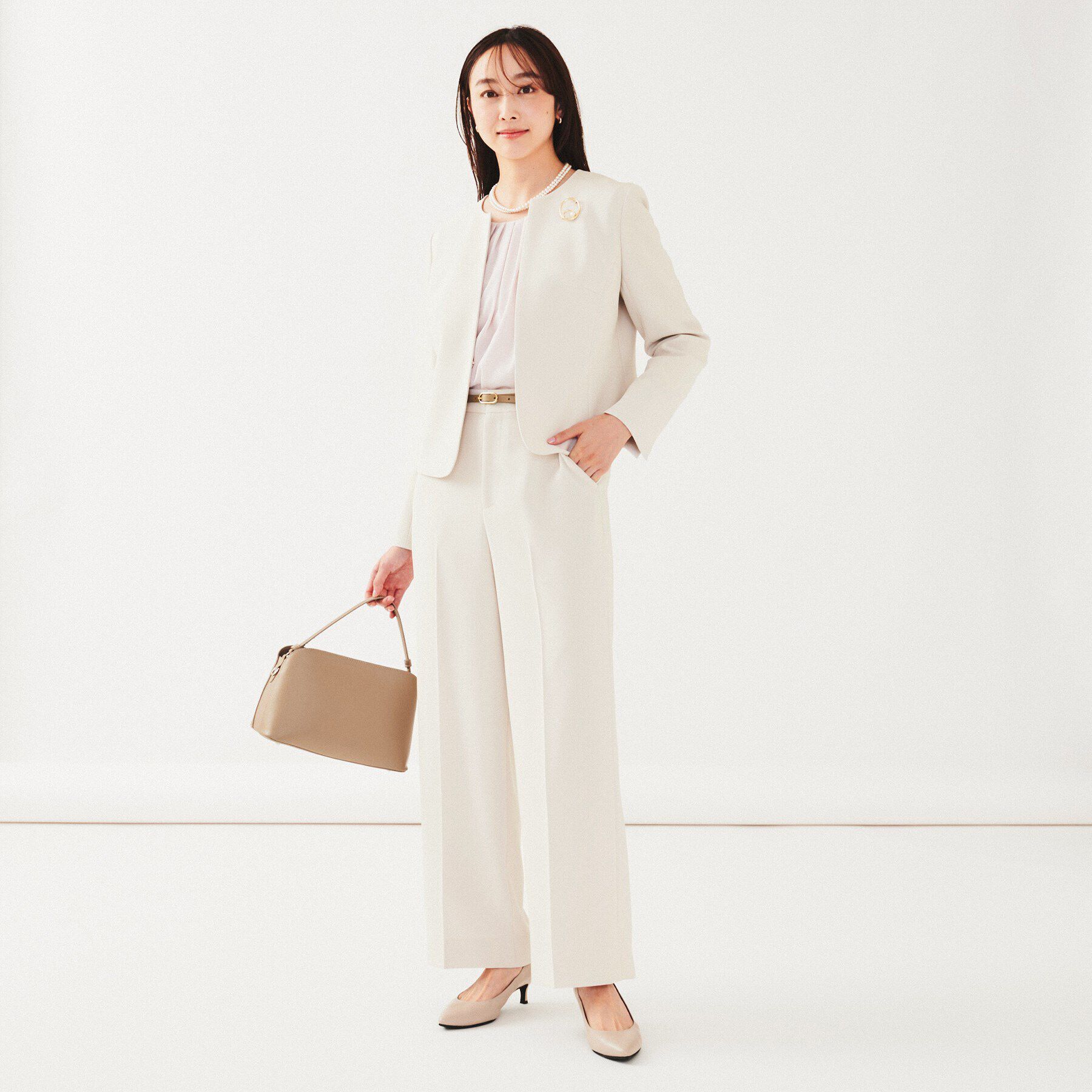 UNTITLED「【通勤スーツ】ワイドパンツ」|その他|