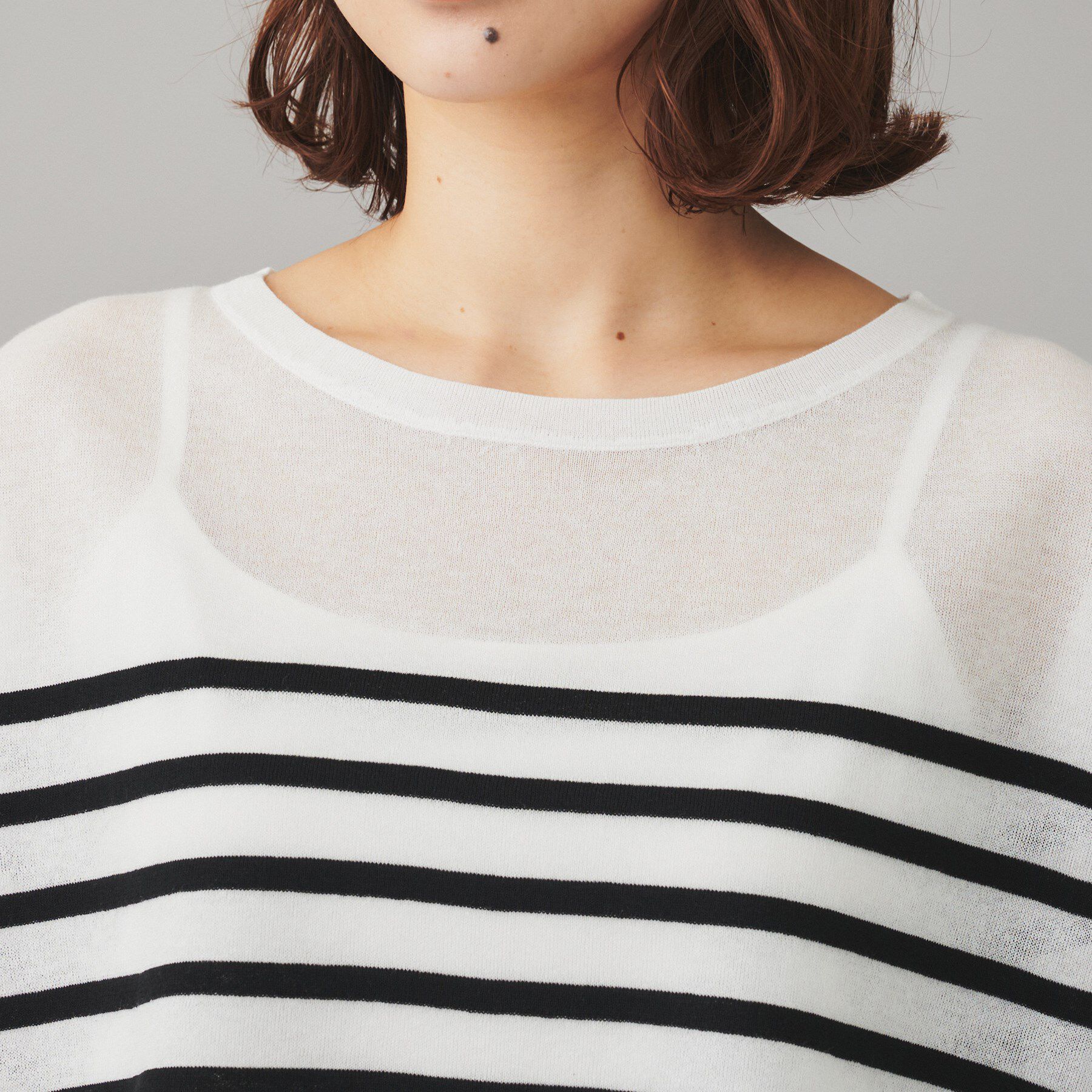 UNTITLED「【TRADITIONAL WEATHERWEAR】LYNE KNIT SHEERプルオーバー」|Tシャツ・カットソー|
