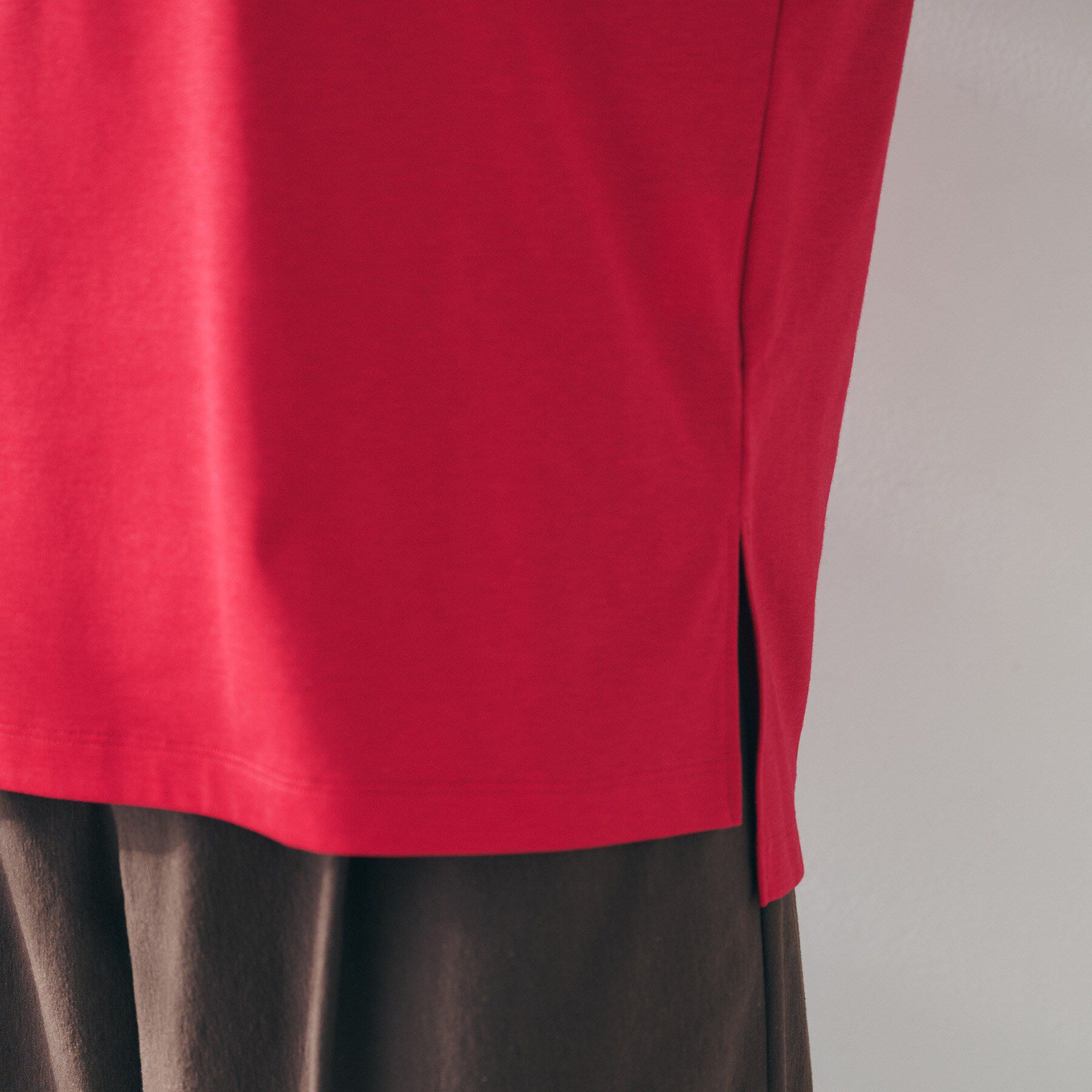 UNTITLED「【体型カバー/洗える】スリーブミニタックプルオーバー」|Tシャツ・カットソー|